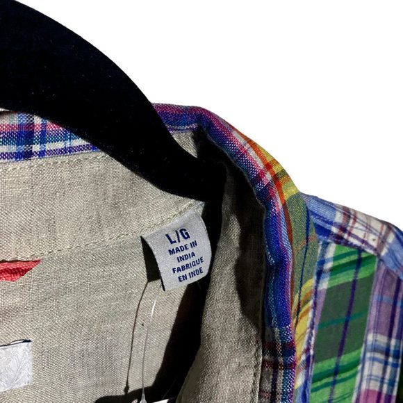 Tommy Bahama Mens Multicolor 100% Linen Button Down Shirt Large NWT - Picture 4 of 6